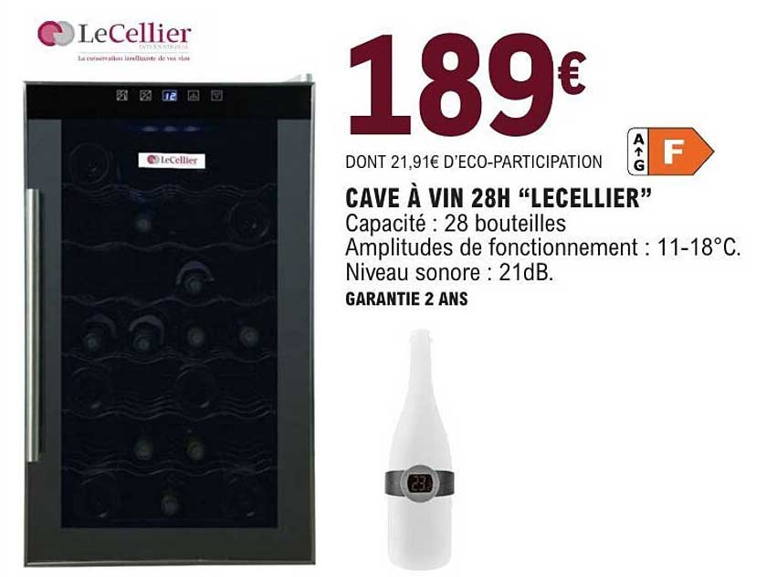 CAVE À VIN 28H “LECELLIER”