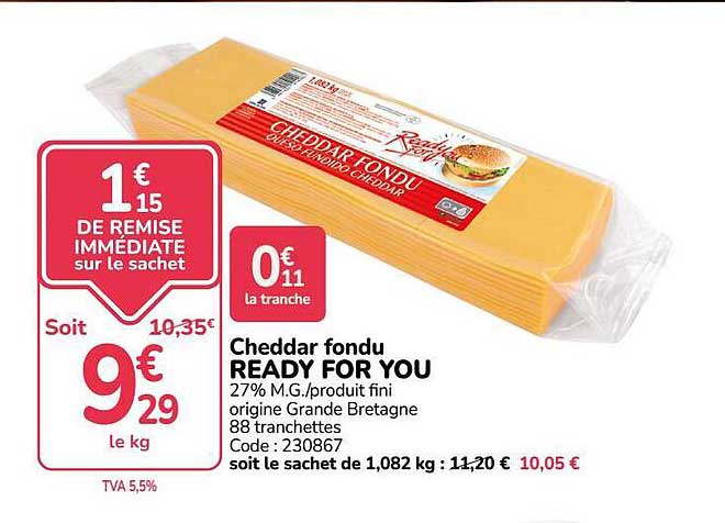 Cheddar fondu READY FOR YOU