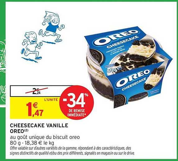 CHEESECAKE VANILLE OREO