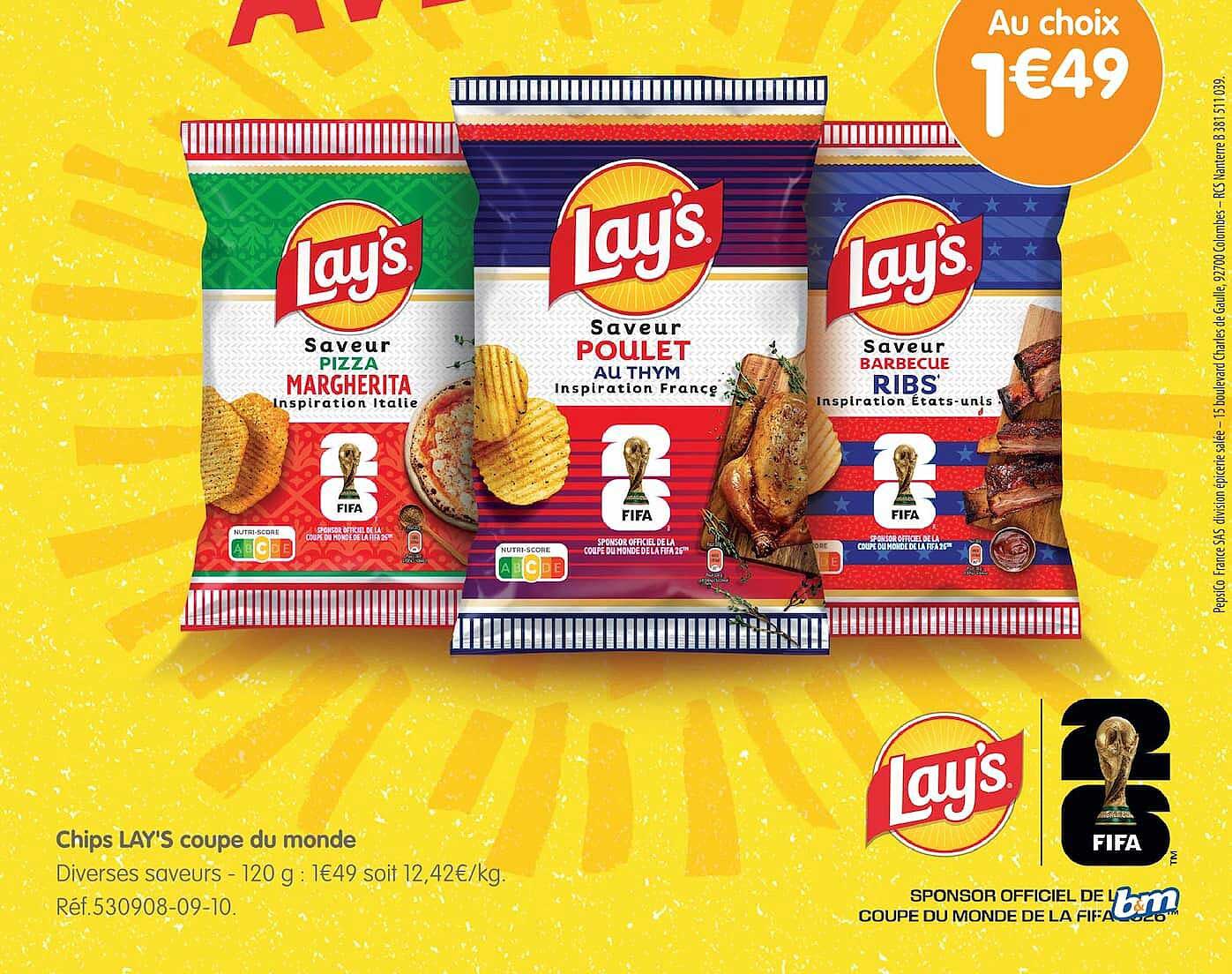 Chips LAY'S coupe du monde