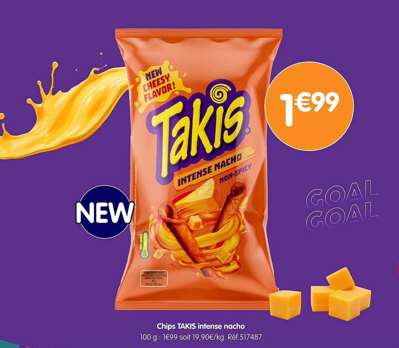 Chips TAKIS intense nacho