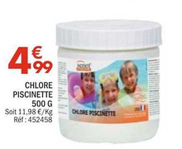 CHLORE PISCINETTE 500 G