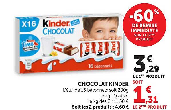 CHOCOLAT KINDER