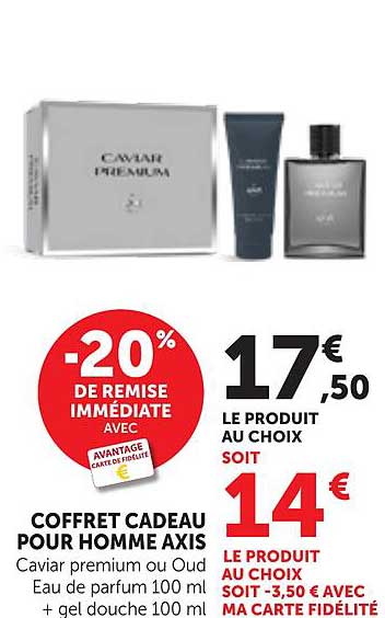 COFFRET CADEAU POUR HOMME AXIS