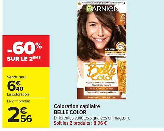 Coloration capillaire BELLE COLOR
