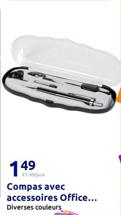 Compas avec accessoires Office...