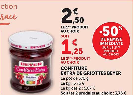 Confiture extra de griottes Beyer