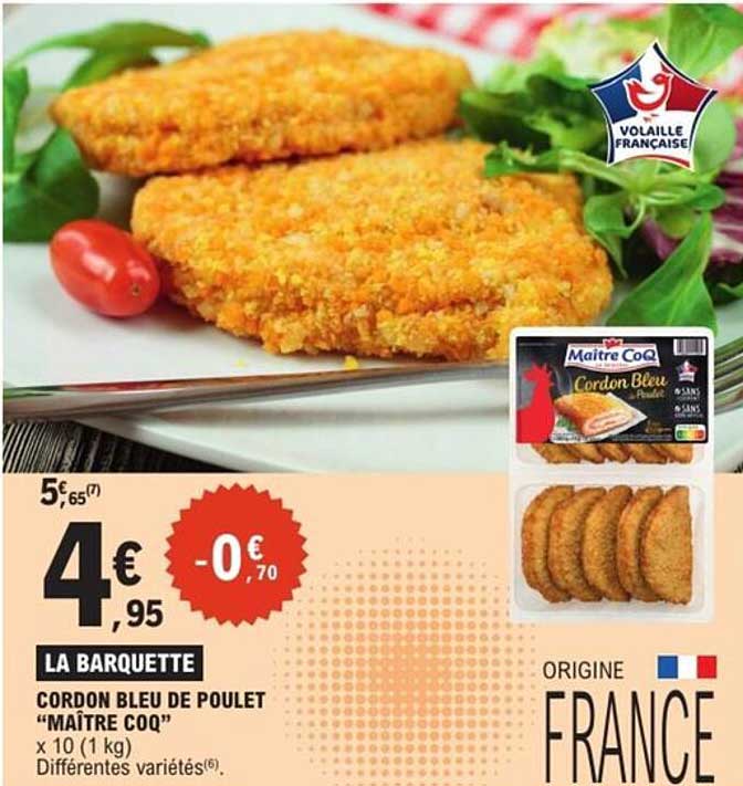 CORDON BLEU DE POULET "MAÎTRE COQ"