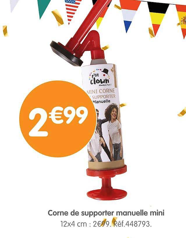 Corne de supporter manuelle mini