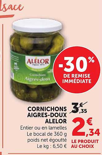 CORNICHONS AIGRES-DOUX ALELOR