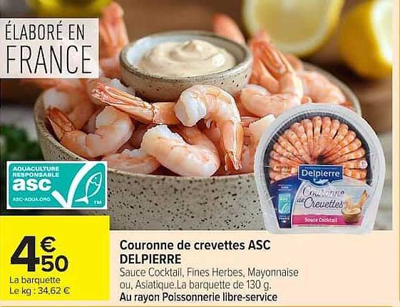 Couronne de crevettes ASC DELPIERRE