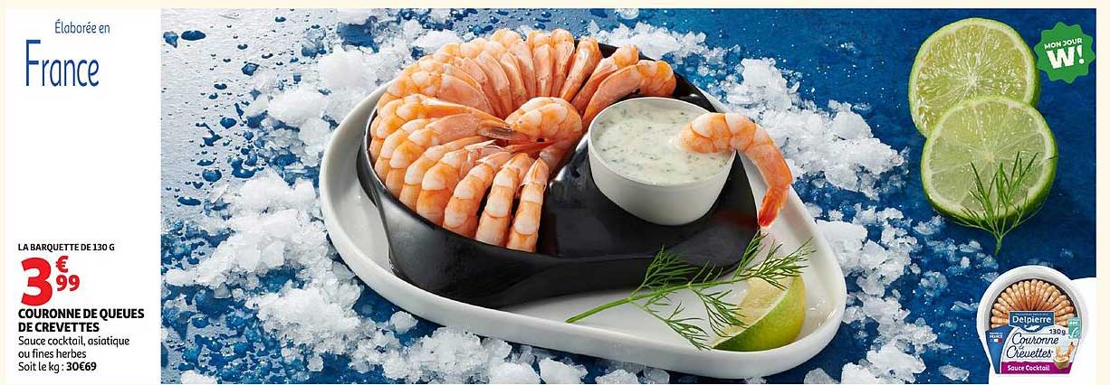 COURONNE DE QUEUES DE CREVETTES
