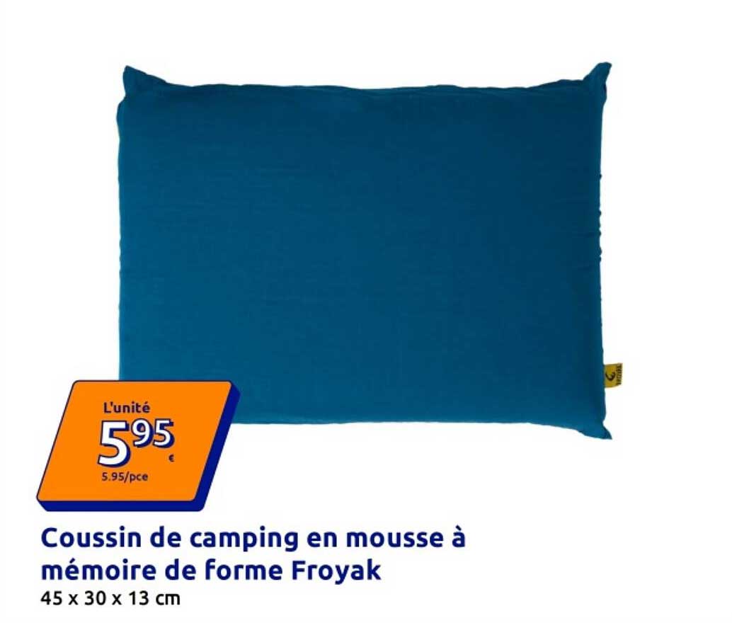 Coussin de camping en mousse à mémoire de forme Froyak