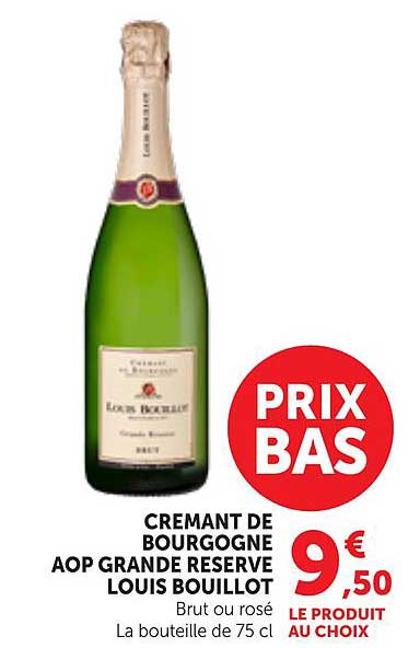 CREMANT DE BOURGOGNE AOP GRANDE RESERVE LOUIS BOUILLOT