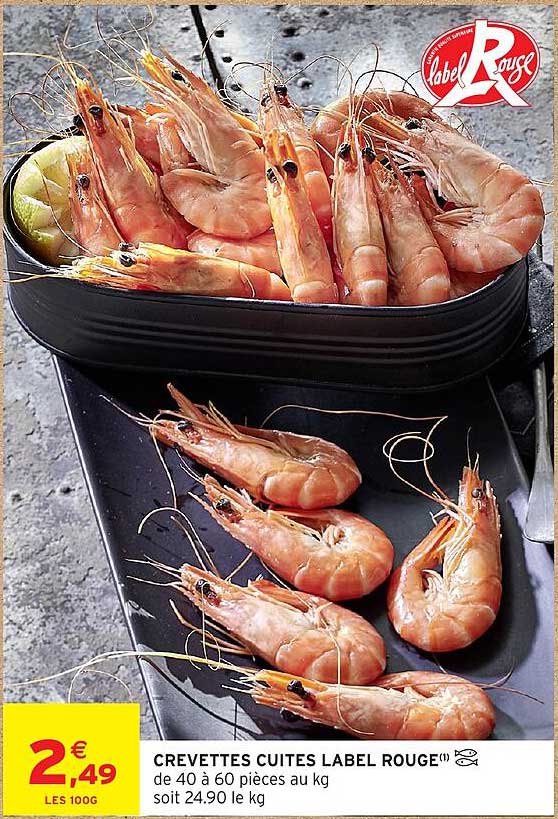 CREVETTES CUITES LABEL ROUGE(1)