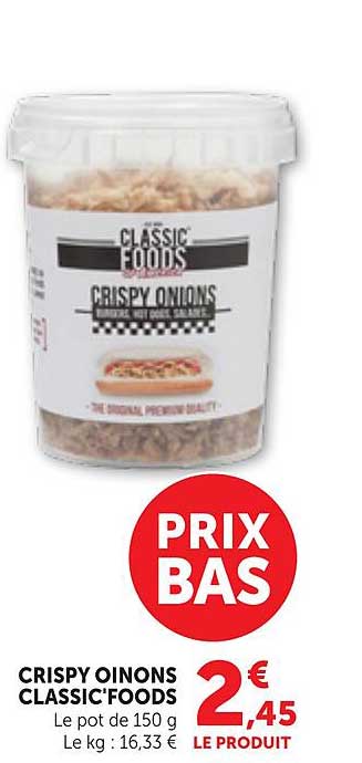 CRISPY OINONS CLASSIC FOODS