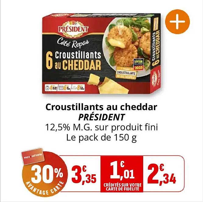 Croustillants au cheddar PRÉSIDENT