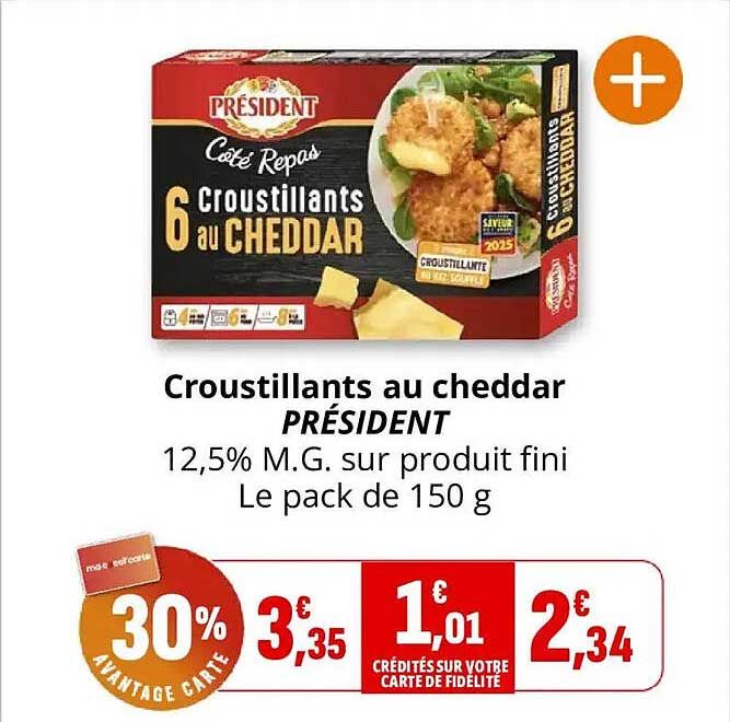 Croustillants au cheddar PRÉSIDENT