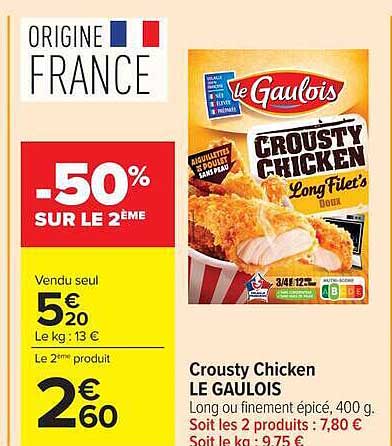 Crousty Chicken LE GAULOIS