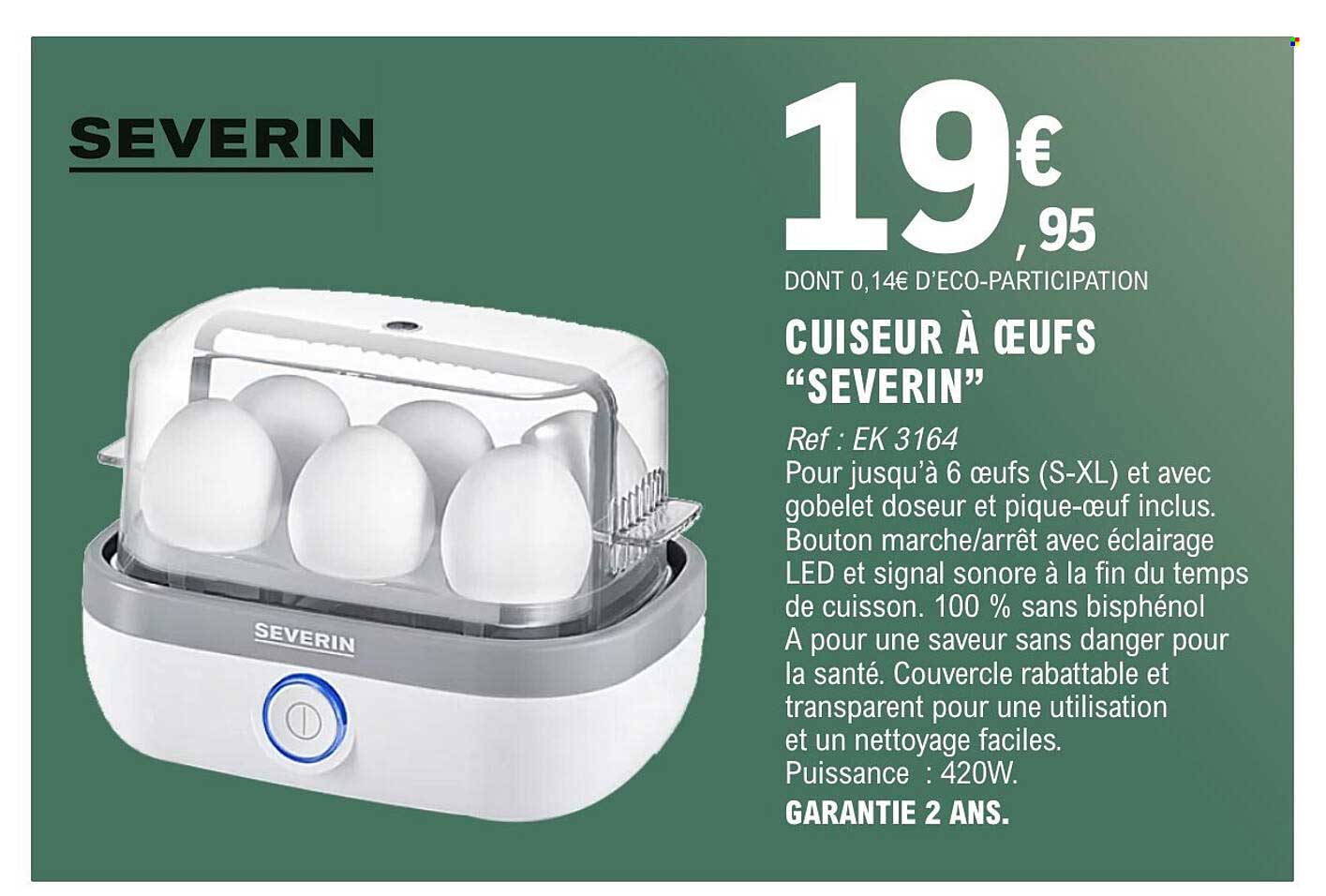 CUISEUR À ŒUFS “SEVERIN”