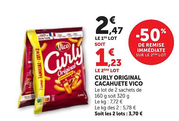 CURLY ORIGINAL CACAHUETE VICO