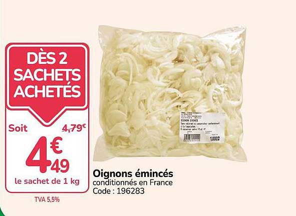 DÈS 2 SACHETS ACHETÉS