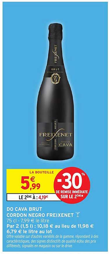 DO CAVA BRUT CORDON NEGRO FREIXENET