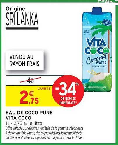 EAU DE COCO PURE VITA COCO