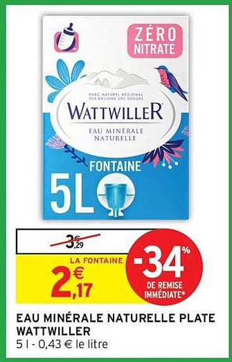 EAU MINÉRALE NATURELLE PLATE WATTWILLER