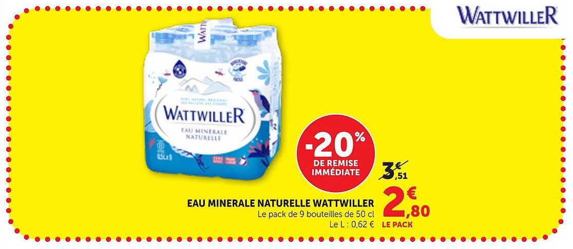 EAU MINERALE NATURELLE WATTWILLER