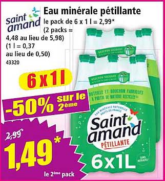 Eau minérale pétillante
