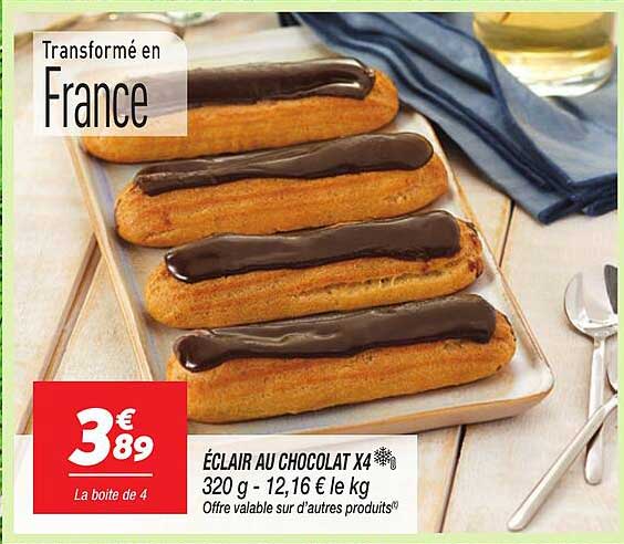 ÉCLAIR AU CHOCOLAT X4