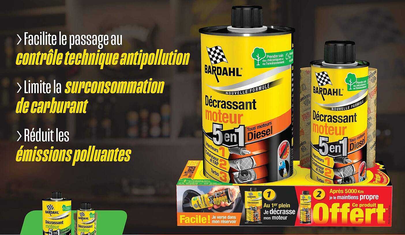 Facilite le passage au contrôle technique antipollution