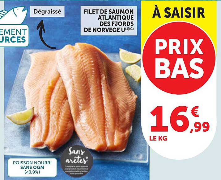 FILET DE SAUMON ATLANTIQUE DES FJORDS DE NORVEGE U(1)(C)