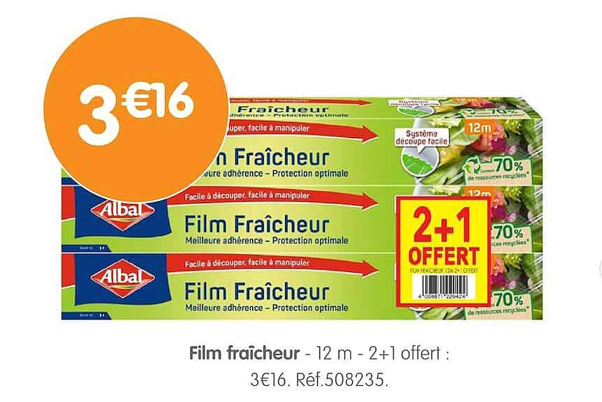 Film fraîcheur - 12 m - 2+1 offert