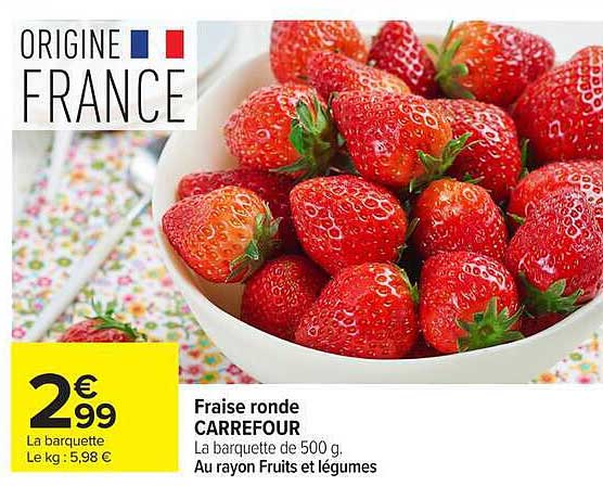 Fraise ronde CARREFOUR