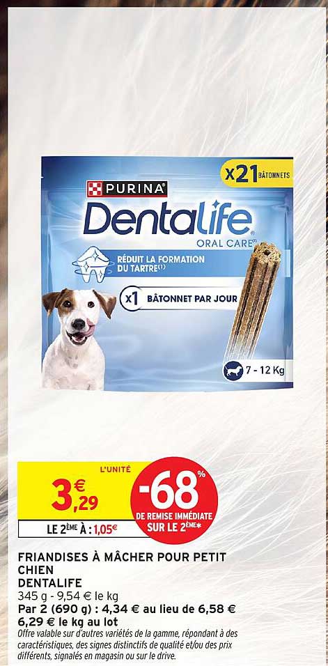 FRIANDISES À MÂCHER POUR PETIT CHIEN DENTALIFE