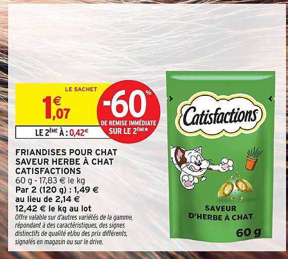 FRIANDISES POUR CHAT SAVEUR HERBE À CHAT CATSFATIONS