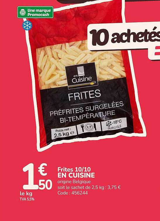 Frites 10/10 EN CUISINE