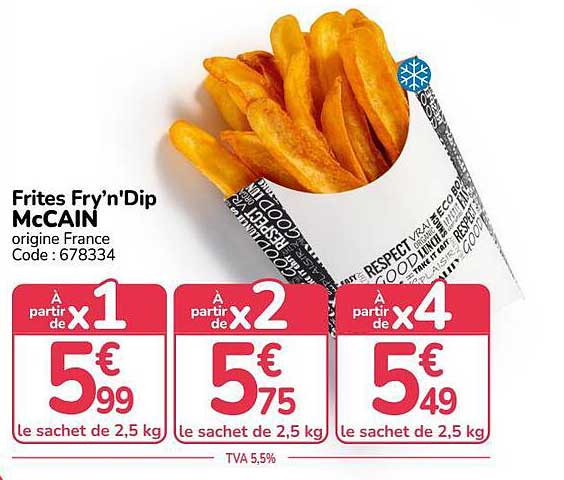 Frites Fry'n'Dip McCAIN