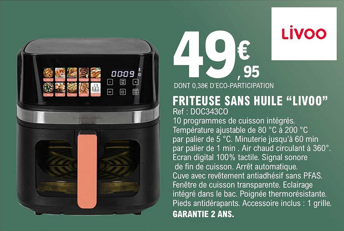 FRITEUSE SANS HUILE “LIVOO”