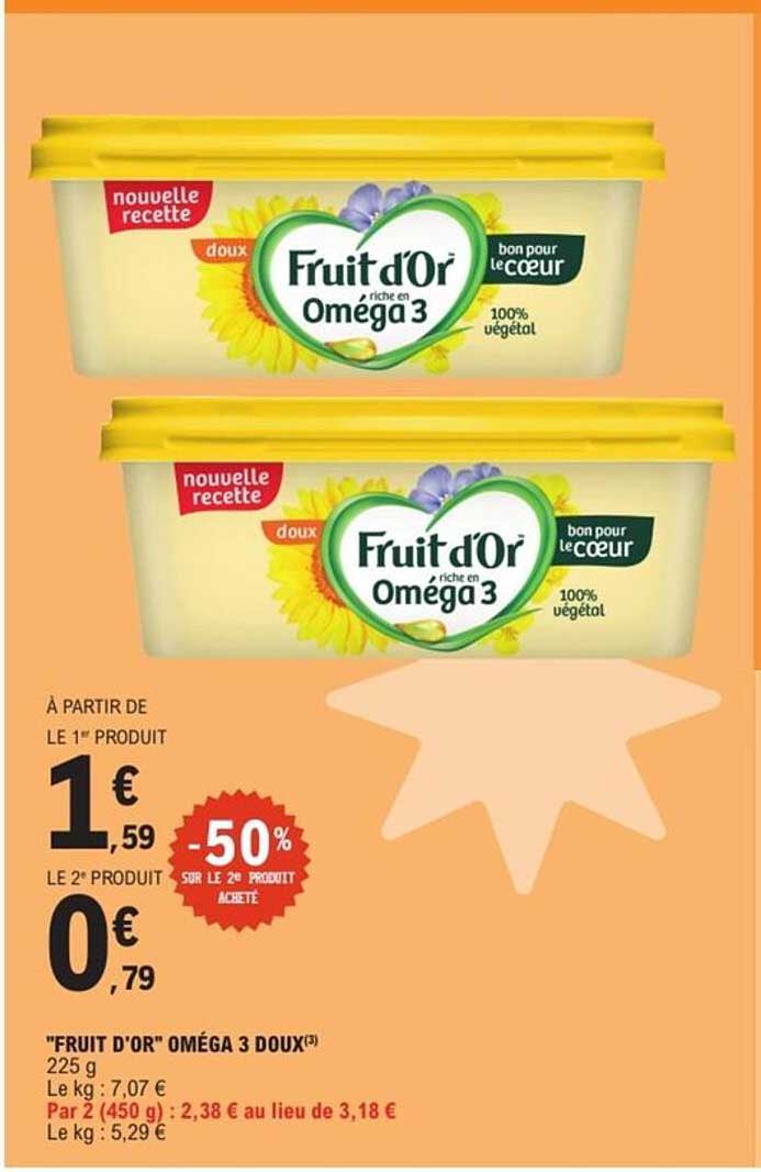 "FRUIT D'OR" OMÉGA 3 DOUX