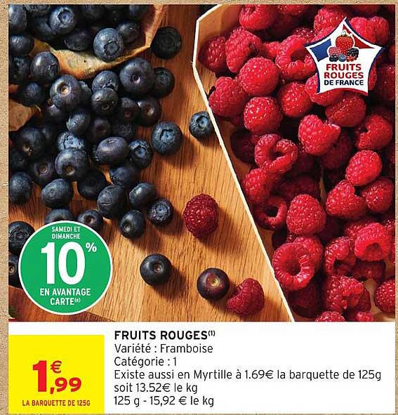 Fruits rouges de France
