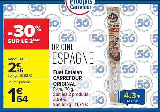Fuet Catalan CARREFOUR ORIGINAL