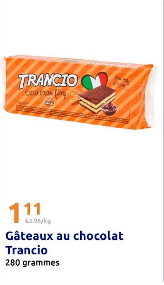 Gâteaux au chocolat Trancio