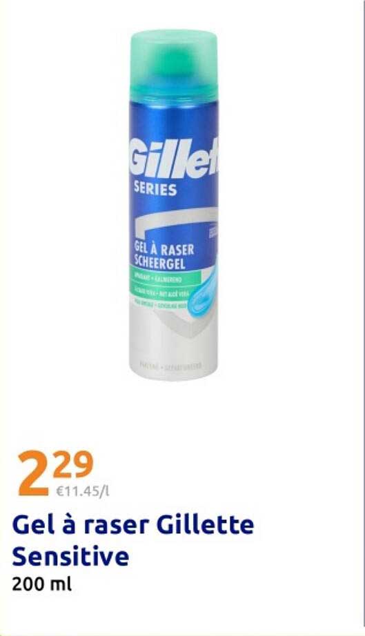 Gel à raser Gillette Sensitive
