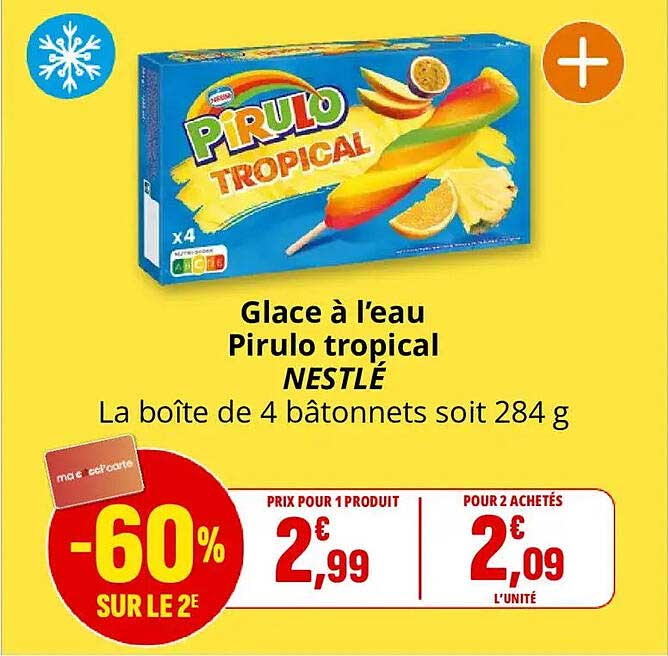 Glace à l’eau Pirulo tropical NESTLÉ