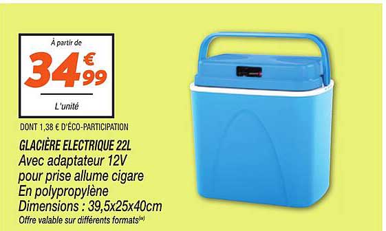 GLACIERE ELECTRIQUE 22L