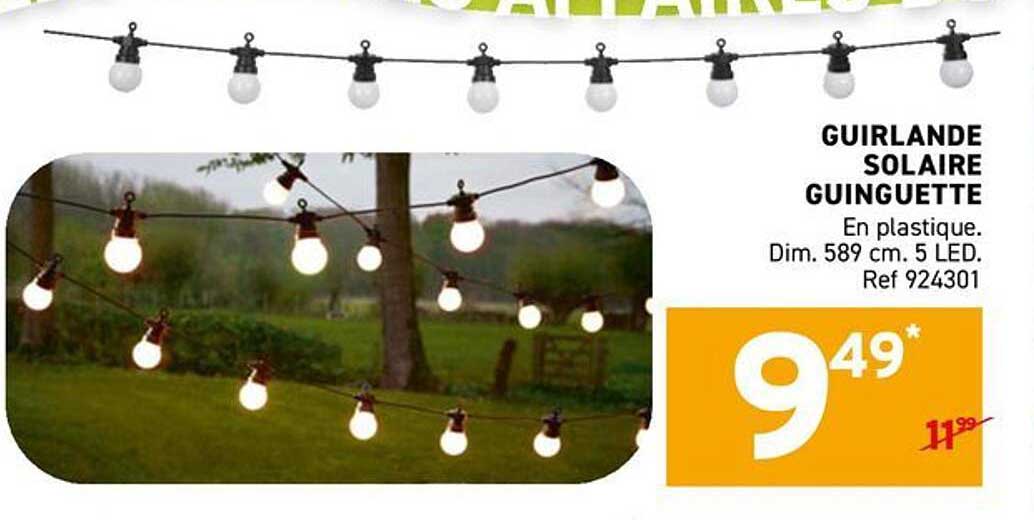 GUIRLANDE SOLAIRE GUINGUETTE