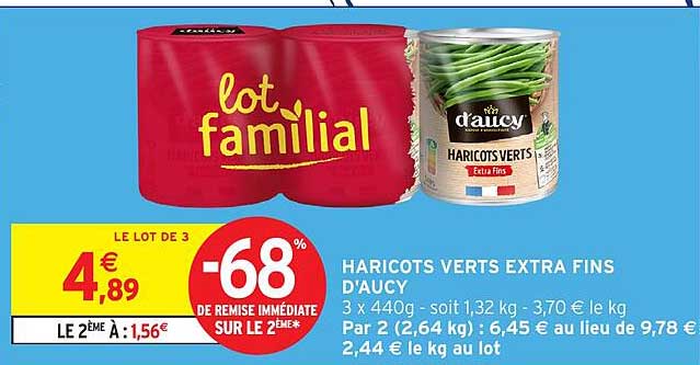 HARICOTS VERTS EXTRA FINS D’AUCY